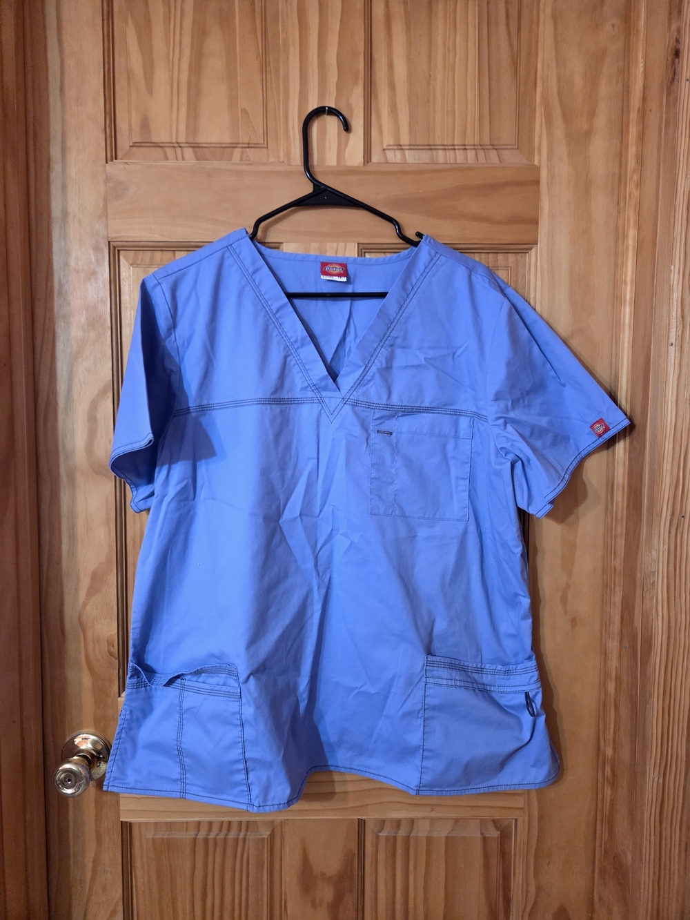 Dickies Light Blue Medical Scrub Top